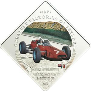 Palau / One Dollar 2011 Ferrari 158 F1 - J Surtees - reverse photo