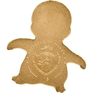 Palau / One Dollar Gold Special Shape - Little Emperor Penguin - obverse photo