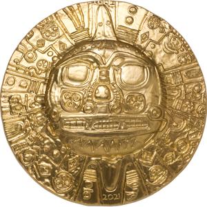 Palau / Gold Ounce 2021 Inca Sun God - reverse photo