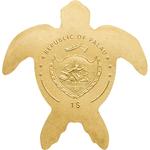 One Dollar Gold Special Shape - Golden Sea Turtle: Photo Coin, Palau, One Dollar Gold Special Shape - Golden Sea Turtle / thumbnail