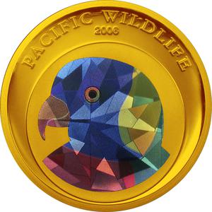 Palau / Gold Ounce 2006 Rainbow Lorikeet - reverse photo