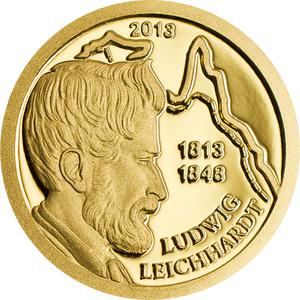 Palau / Gold Half Gram 2013 Ludwig Leichhardt - reverse photo