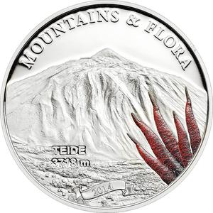 Palau / Five Dollars Silver 2014 Teide - reverse photo