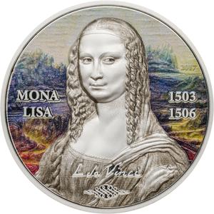 Palau / Silver Ounce 2017 Mona Lisa - reverse photo