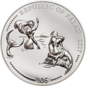 Palau / Silver Two Ounces 2017 Sea Horse - obverse photo