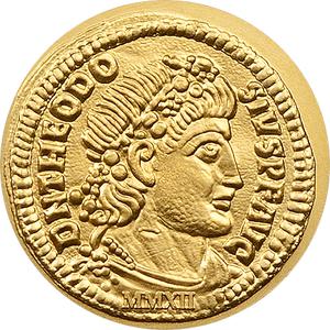Palau / Gold Half Gram 2012 Theodosius I - reverse photo