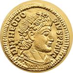 Gold Half Gram 2012 Theodosius I: Photo Coin, Palau, Gold Half Gram 2012 Theodosius I / thumbnail