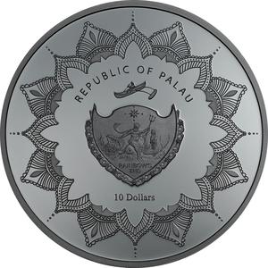 Palau / Silver Two Ounces 2017 Laughing Buddha - obverse photo