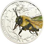 Silver Half Ounce 2011 Bombus Bumblebee: Photo Coin, Palau, Silver Half Ounce 2011 Bombus Bumblebee / thumbnail