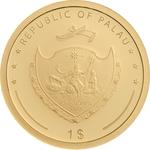 Gold Gram 2019 Four-leaf Clover: Photo Coin, Palau, Gold Gram 2019 Four-leaf Clover / thumbnail