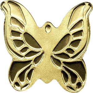 Palau / One Dollar Gold Special Shape - Golden Butterfly - reverse photo