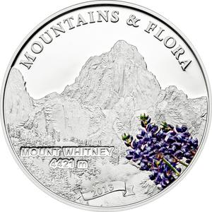 Palau / Five Dollars Silver 2013 Mount Whitney - reverse photo