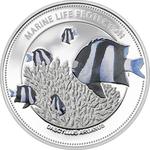 Five Dollars Silver 2015 Whitetail Damselfish: Photo Coin, Palau, Five Dollars Silver 2015 Whitetail Damselfish / thumbnail