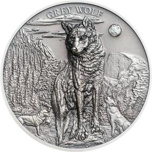 Palau / Silver Ounce 2020 Grey Wolf - reverse photo