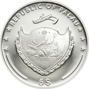 Palau / Five Dollars Silver 2010 St Basil's Cathedral - obverse photo