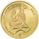 One Dollar Gold 2015 Whitetail Damselfish: Photo Coin, Palau, One Dollar Gold 2015 Whitetail Damselfish / thumbnail