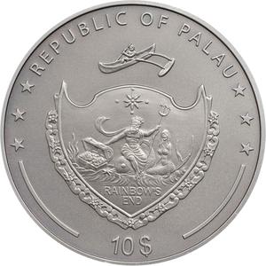 Palau / Silver Two Ounces 2015 Mythical Creatures - Medusa - obverse photo