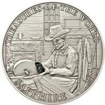 Five Dollars Silver 2010 Treasures of the World - Sapphire: Photo Coin, Palau, Five Dollars Silver 2010 Treasures of the World - Sapphire / thumbnail