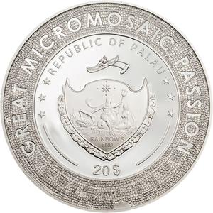 Palau / Silver Three Ounces 2019 Girl with a Pearl Earring - obverse photo