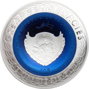 Palau / Silver Two Ounces 2019 Flat Earth - obverse photo