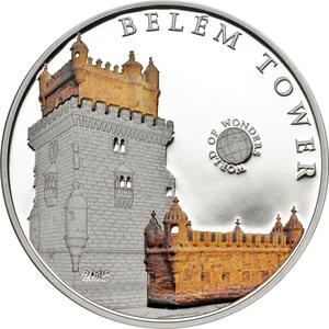Palau / Five Dollars Silver 2015 Belem Tower - reverse photo