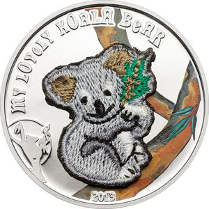 Palau / Five Dollars Silver 2013 My Lovely Koala Bear - reverse photo