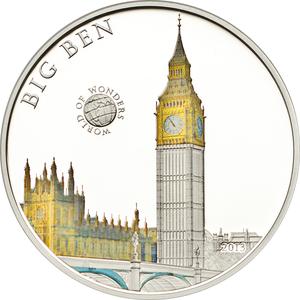 Palau / Five Dollars Silver 2013 Big Ben - reverse photo