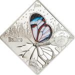Silver Fifty Grams 2014 Greta Oto Glasswing: Photo Coin, Palau, Silver Fifty Grams 2014 Greta Oto Glasswing / thumbnail