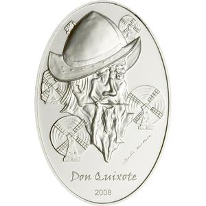 Palau / Five Dollars Silver 2008 Illusions - Don Quixote - reverse photo