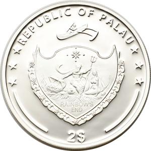 Palau / Silver Half Ounce 2013 Litoria Caerulea - obverse photo