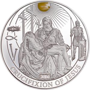 Palau / Silver Half Ounce 2016 Crucifixion of Jesus - reverse photo