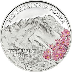 Palau / Five Dollars Silver 2013 Nanga Parbat - reverse photo