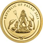 One Dollar Gold 2013 Synchiropus Splendidus: Photo Coin, Palau, One Dollar Gold 2013 Synchiropus Splendidus / thumbnail
