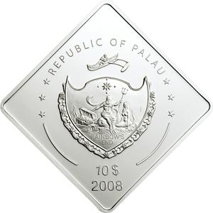 Palau / Silver Two Ounces 2008 USS Yamato - obverse photo