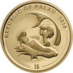 One Dollar Gold 2016 Coral Hind: Photo Coin, Palau, One Dollar Gold 2016 Coral Hind / thumbnail