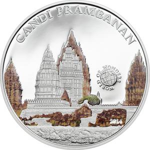 Palau / Five Dollars Silver 2014 Candi Prambanan - reverse photo