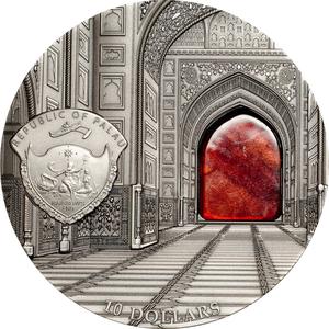 Palau / Silver Two Ounces 2014 Mineral Art - Taj Mahal - obverse photo