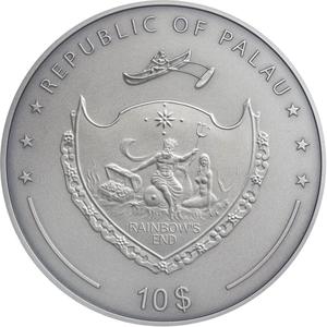 Palau / Silver Two Ounces 2020 Goose and Golden Egg - obverse photo