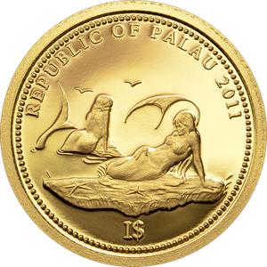Palau / One Dollar Gold 2011 Anemonefish - obverse photo