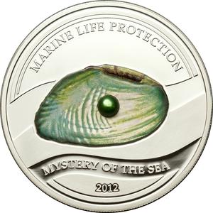 Palau / Five Dollars Silver 2012 Mystery of the Sea - reverse photo