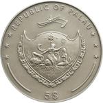 Five Dollars Silver 2009 Treasures of the World - Emeralds: Photo Coin, Palau, Five Dollars Silver 2009 Treasures of the World - Emeralds / thumbnail
