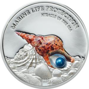 Palau / Five Dollars Silver 2016 Miracle of the Sea - reverse photo