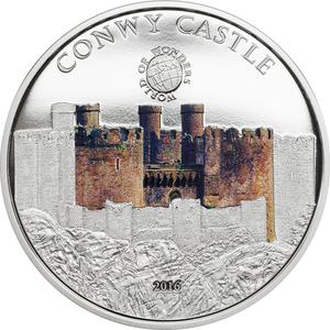 Palau / Five Dollars Silver 2016 Conwy Castle - reverse photo