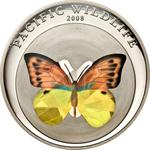 One Dollar 2008 Orange-Yellow Butterfly: Photo Coin, Palau, One Dollar 2008 Orange-Yellow Butterfly / thumbnail