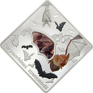 Palau / Silver Fifty Grams 2016 Glass Bat - reverse photo