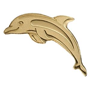 Palau / One Dollar Gold Special Shape - Golden Dolphin - reverse photo