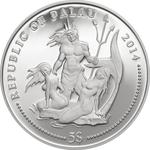 Five Dollars Silver 2014 Yellow Boxfish: Photo Coin, Palau, Five Dollars Silver 2014 Yellow Boxfish / thumbnail