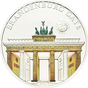 Palau / Five Dollars Silver 2012 Brandenburg Gate - reverse photo