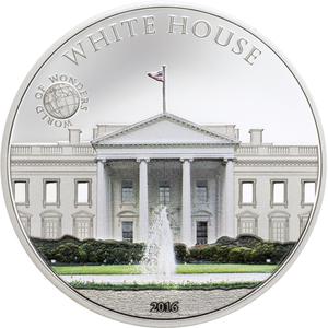 Palau / Five Dollars Silver 2016 White House - reverse photo