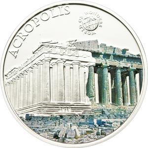 Palau / Five Dollars Silver 2010 Acropolis - reverse photo